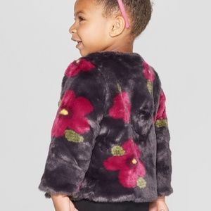 Faux fur Toddler coat.